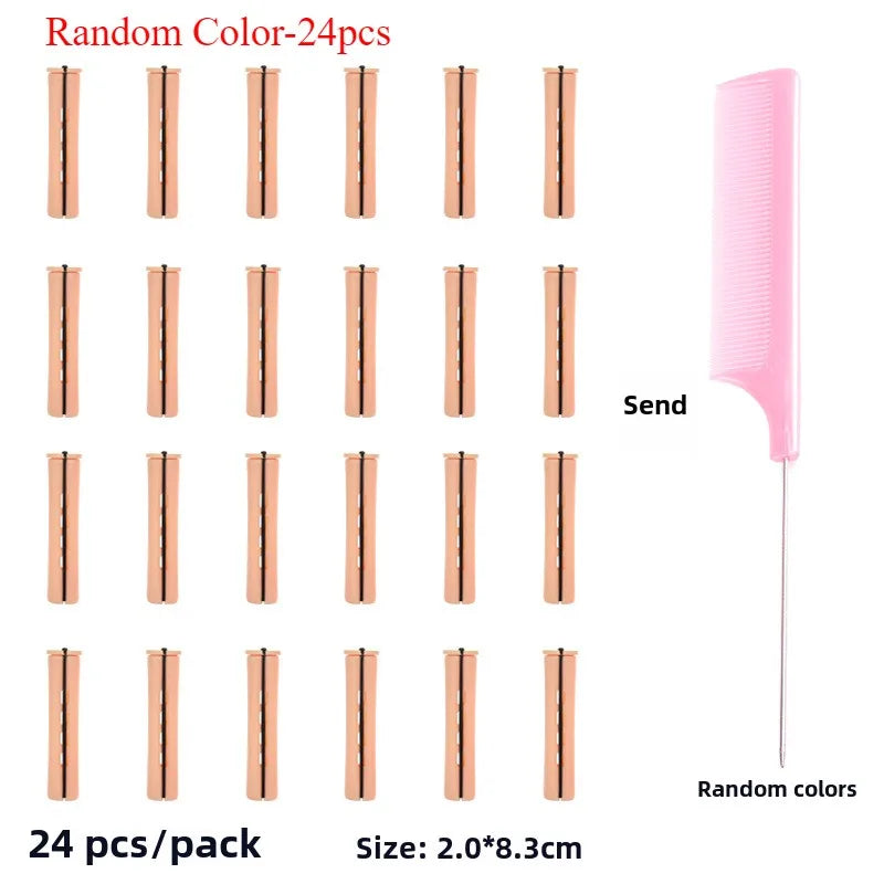 24 Pieces Of Perm Curling Rods 4 Sizes Of Curling Irons Plastic Cold Wave Rods Perming Rods Curling Irons Hair Styling Tools