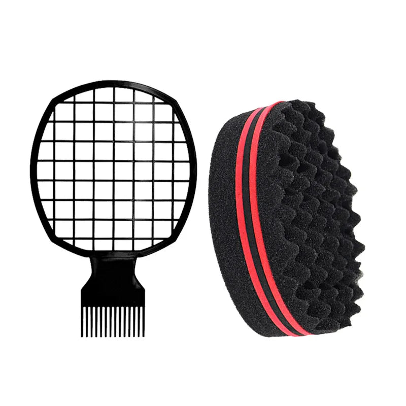 2/3pcs Afro Twist Hair Comb Sponge for Men and Women's Curly Hair Sponge Brush for Hairdressers and Personal Curly Hair Styling