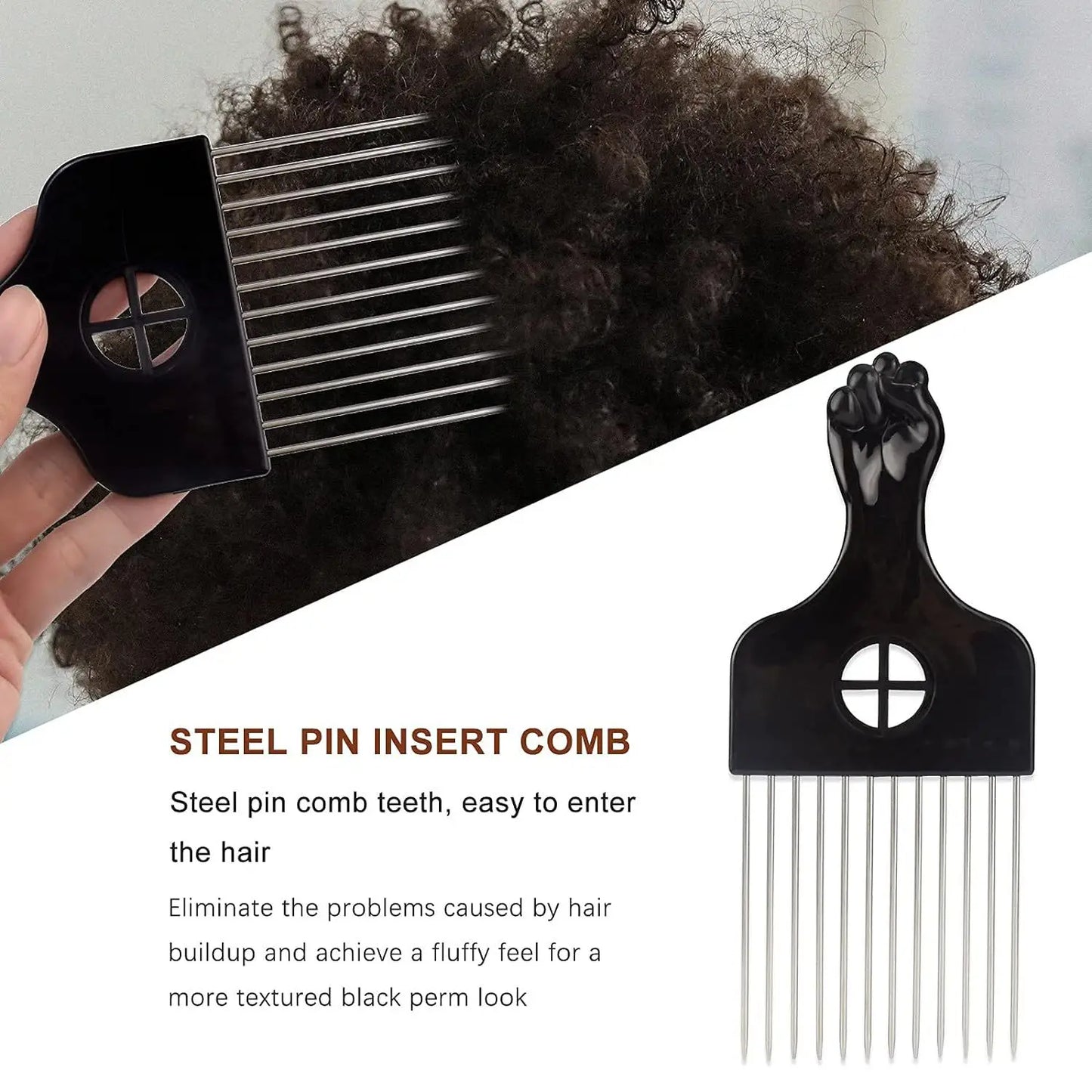 2/3pcs Afro Twist Hair Comb Sponge for Men and Women's Curly Hair Sponge Brush for Hairdressers and Personal Curly Hair Styling
