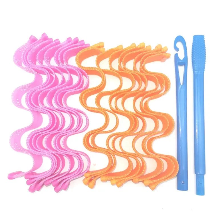 Heatless Hair Curler No Heat Hair Rollers Sleeping Soft Spiral Curls Lazy Perm Curling Rod Wave Formers Hair Styling Tools
