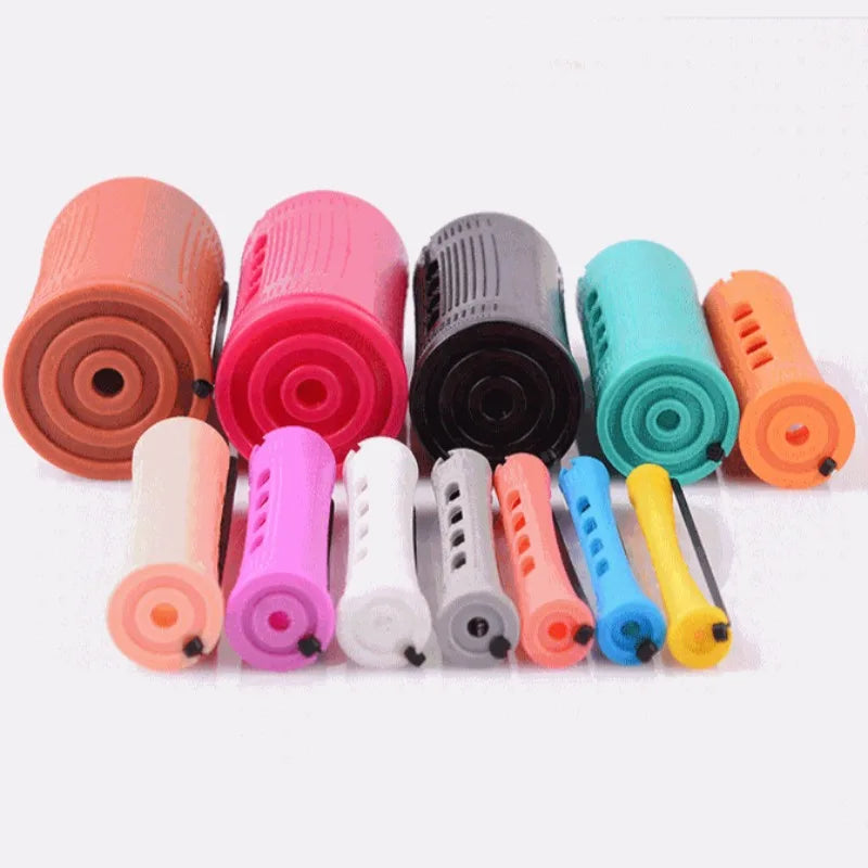 24 Pieces Of Perm Curling Rods 4 Sizes Of Curling Irons Plastic Cold Wave Rods Perming Rods Curling Irons Hair Styling Tools