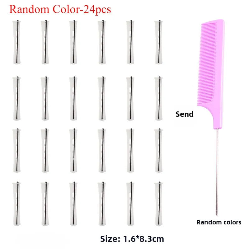 24 Pieces Of Perm Curling Rods 4 Sizes Of Curling Irons Plastic Cold Wave Rods Perming Rods Curling Irons Hair Styling Tools