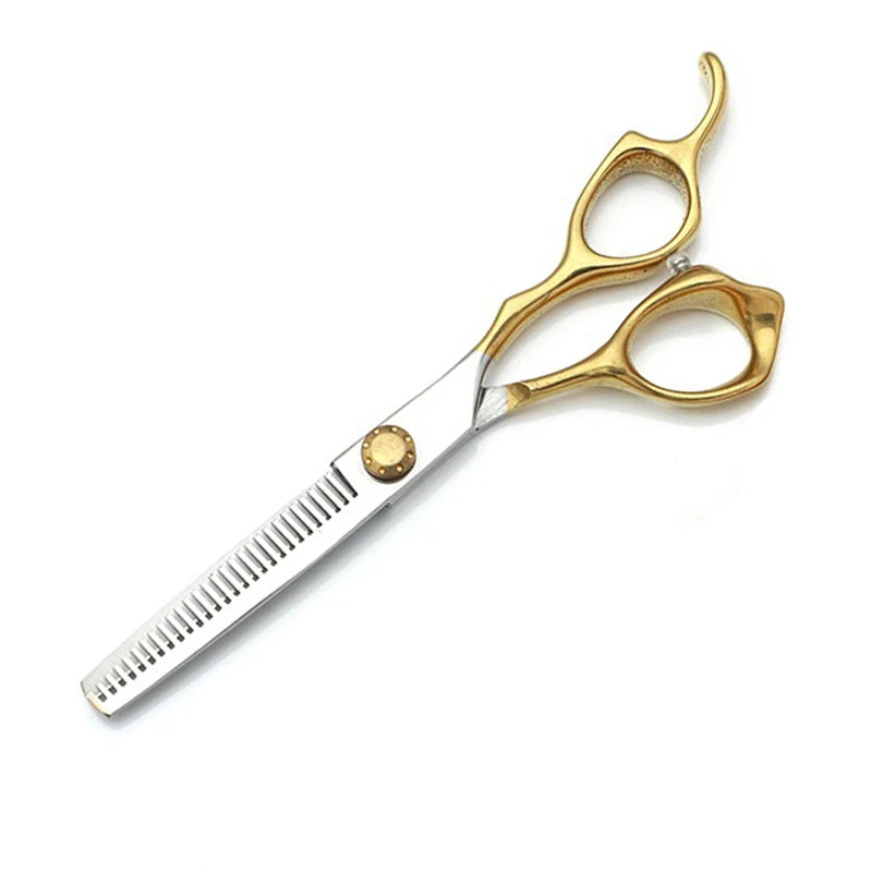 Japanese 440C Stainless Steel Scissors 6.0 Inch Straight Hair Cutting Shears Tool Profession Pet Grooming Scissors Barber Tools