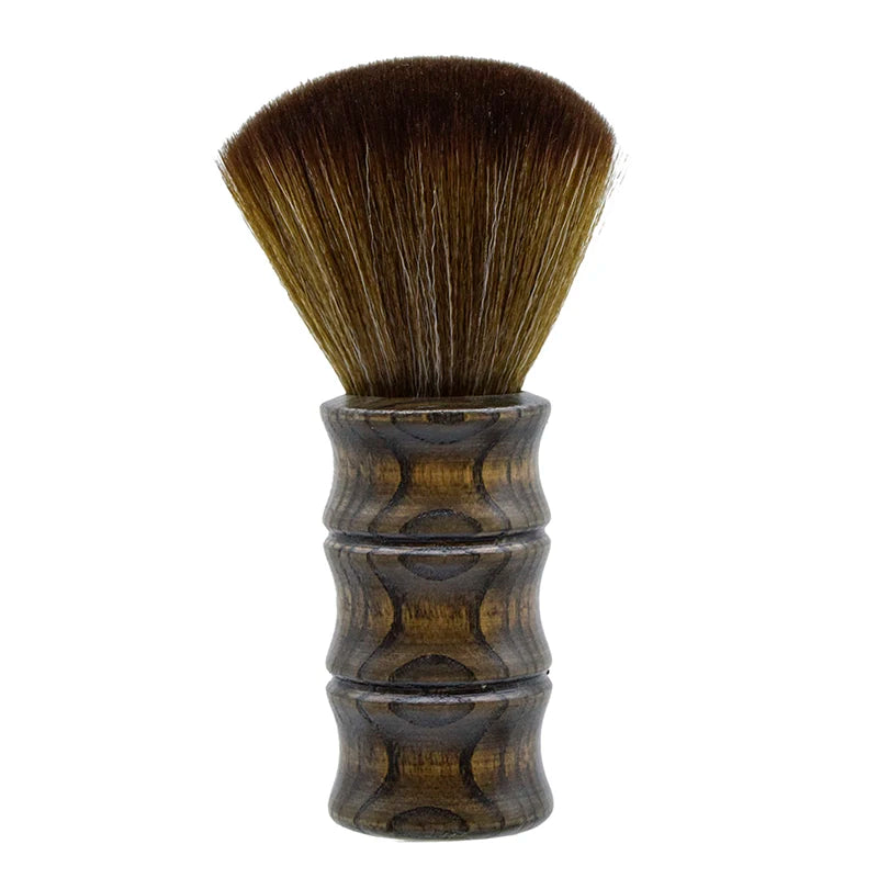 Barber Neck Duster Brush Wood Handle with Hook Hairdressing Cleaning Brush Natural Fiber Salon Hair Sweep Brushes