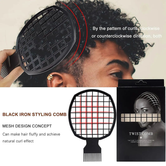2/3pcs Afro Twist Hair Comb Sponge for Men and Women's Curly Hair Sponge Brush for Hairdressers and Personal Curly Hair Styling