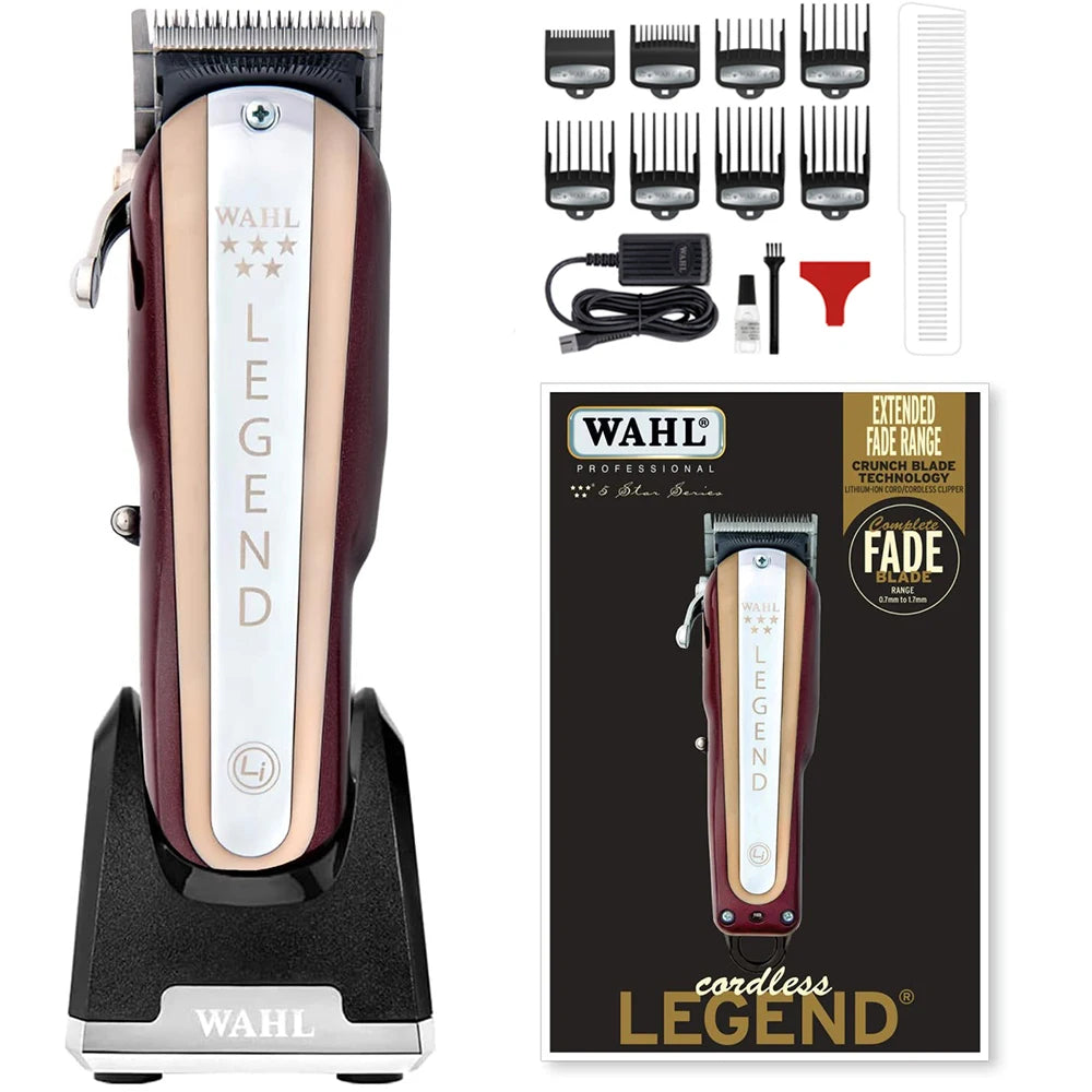 Wahl  Professional  Magic Clip Legend Barber Cordless Hair Clipper&Detailer Li Trimmer&Vanish Shaver For Barbers