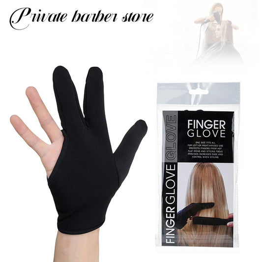 Multifunction Heat Resistant Gloves Reusable Black Cotton Gloves Use With Curling Iron Professional Hair Styling Tool