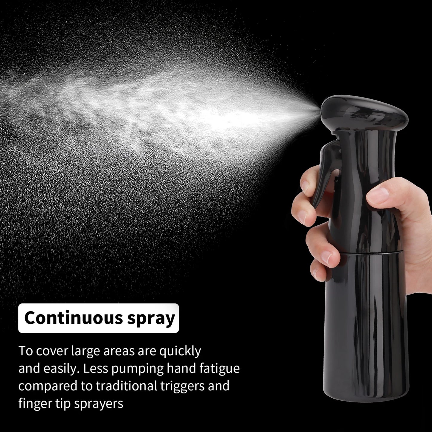 200ml Salon Hairdressing Spray Bottle High Pressure Continuous Atomizer Barber Styling Press Water Bottle Hair Care Tools