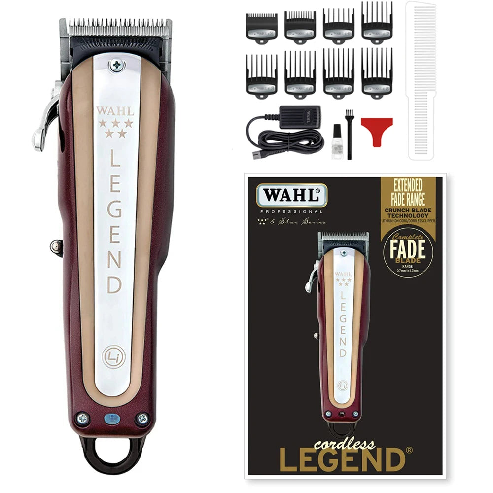 Wahl  Professional  Magic Clip Legend Barber Cordless Hair Clipper&Detailer Li Trimmer&Vanish Shaver For Barbers